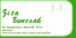 zita buncsak business card